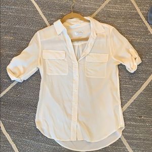 White Equipment button down